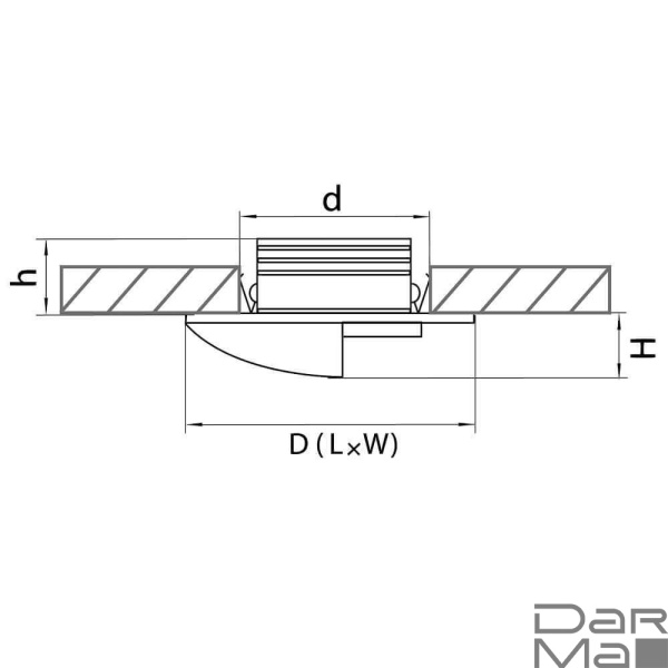 Встраиваемый светодиодный светильник Lightstar Lumina 212167