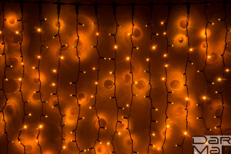 LED- PLRS-3720-240V-2*3М-Y/BL (желтые светодиоды/черный каучуковый пр)