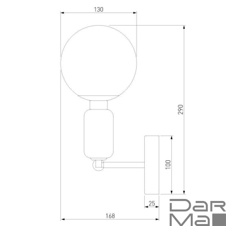 Бра Eurosvet Bubble 50251/1 черный