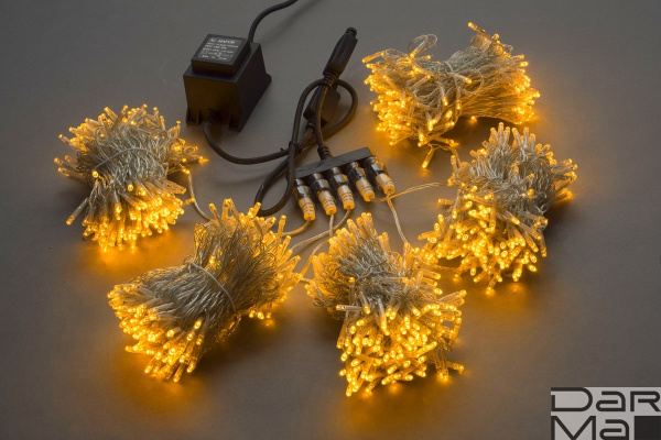 LED-BS-200*5-20M*5-24V-Y прозрачный пр. (Flash через каждые 7 светодиодов)