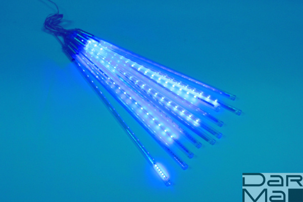 2021 Сосульки строб Трубки D12mm,10шт 0,5М Синяя LED-PLM-SNOW-480SMD-0.5*4.5M-10-7V-B не соедин.
