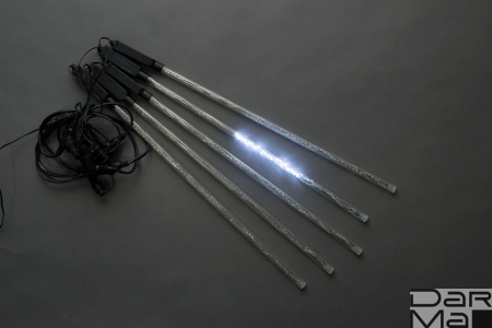 Сосульки Трубки съемные 5шт 0,5М Бел. LED-PL-SNOW-320L-5-12V-W