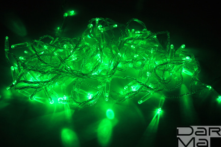LED-PLS-200-20M-240V-G/C-W/O,зеленая/прозр провод, соед. (без силового шнура) С КОЛПАЧКОМ NEW 2021