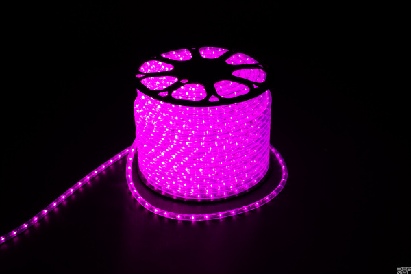 Дюралайт 2W РОЗОВЫЙ 13мм 36 LED PH-119-13mm-P