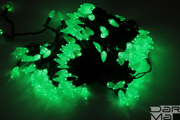 LED-PL-C6-4-G-220V-20-G, 20м, 200-205 светодиодов, зелёный