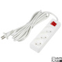 Удлинитель Uniel Ultra 3гн х 5м б/з S-CU3-5B White UL-00009996