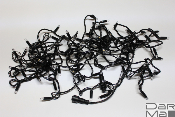 LED-PLS-100-10M-240V-WW/BL-F(WW)-W/O Бел.Т/бел.Т флэш на черн пр.,соед.(без шнура) С КОЛПАЧКОМ NEW23