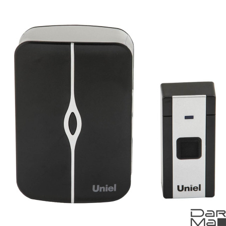 Звонок беспроводной Uniel UDB-015W-R1T1-36S-100M-WH/BL UL-00006434