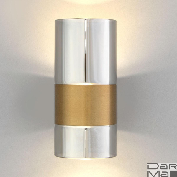 Настенный светодиодный светильник Eurosvet Watford 40021/1 LED латунь/дымчатый