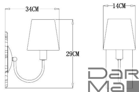 Бра Arte Lamp Gracie A7301AP-1PB