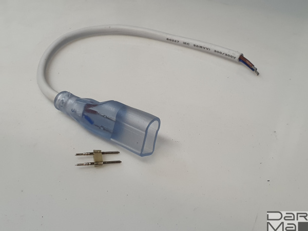 30 см силовой шнур для подключения неона 8х18мм LM-24V-2835-120P