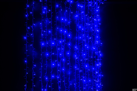 Светодиодный занавес ""Водопад"" 1х 3м Синий  LED-PHPL-1M*3M-2160ML-240V-B"