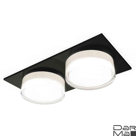 Комплект встраиваемого светильника Ambrella light Techno Spot XC7636043 SBK/FR/CL черный песок/белый матовый/прозрачный (C7636, N7160)