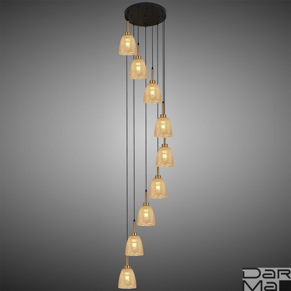 Подвесная люстра Reluce 09011-0.9-09 Amber