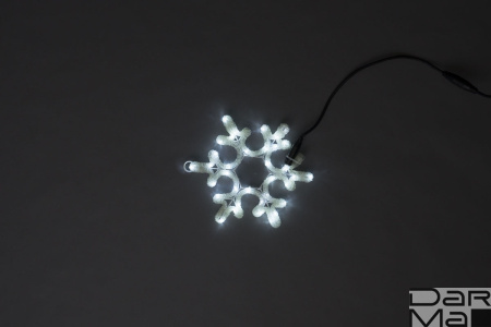LED-XM-(FR)-2D-CK003-A-W  White Снежинка 30х25.5см, 230V, NEW!