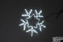 LED-XM-(FR)-2D-CK006-С-W-F(W)  White Снежинка 56х57см, 230V, Flash