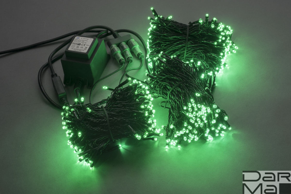 LED-BS-200*3-20M*3-24V-G (TYPE-3A) 3 нити, зеленый