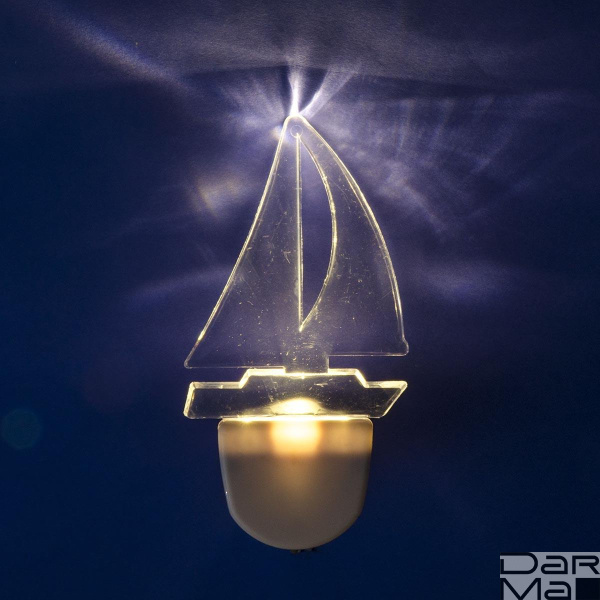 Светильник-ночник Uniel DTL-315 Кораблик/White UL-00007051