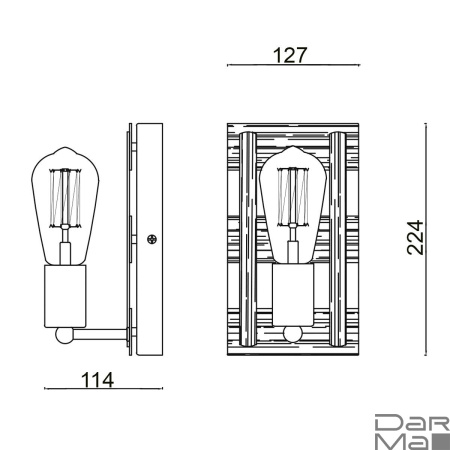 Бра Vele Luce Shield VL6385W01