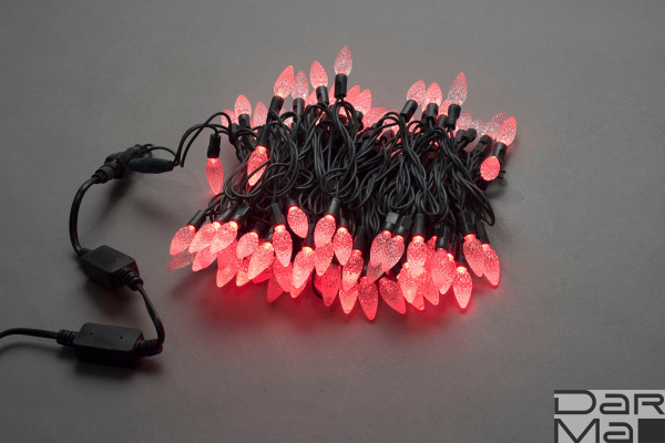 LED-XS-100-240V-R,ягода,красный, влагозащ.