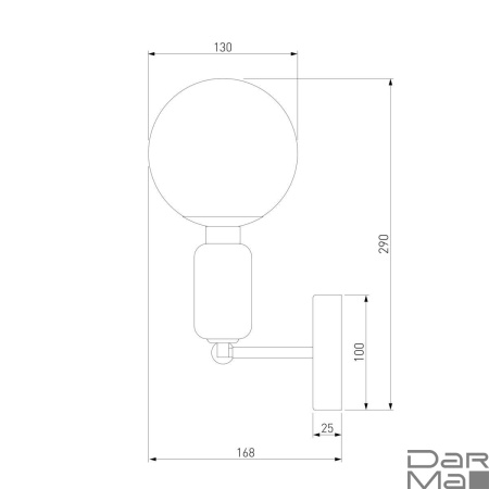 Бра Eurosvet Bubble 50251/1 черный