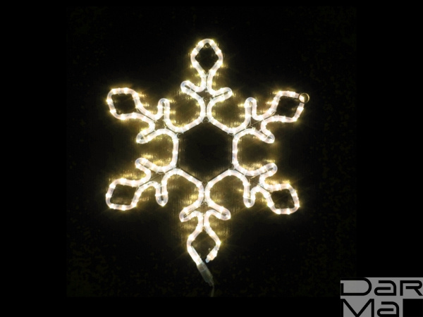 FLESI-LED-FL-SNOWFLAKE-55x55-240V-WW