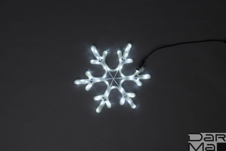"LED-XM(FR)-2D-CK005-18""-W-F(W) Мотив Снежинка белый"
