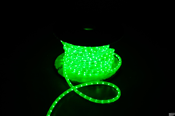 Дюралайт 2W Зеленый 10мм 36 LED/M F-LR-2W-G-36