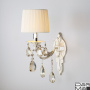 Бра Eurosvet 10098/1 серебро/тонированный хрусталь Strotskis